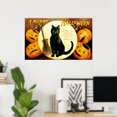 Ellen H. Clapsaddle:ハロウィーン猫 ポスター (ホームオフィス)