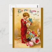 Ellen H. Clapsaddle:ハートを送る ポストカード (正面/裏面)