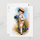 Ellen H. Clapsaddle: 忘れ-me-notの子 ポストカード (正面/裏面)