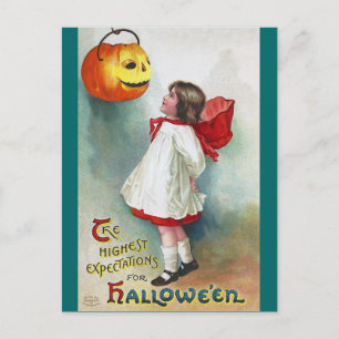 Ellen H. Clapsaddle: Girl with Jack O'Lantern ポストカード