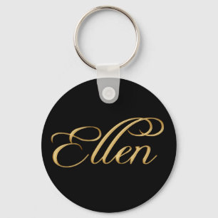 ELLEN Name-Brandedギフト鍵チェーンまたはジッパープル キーホルダー