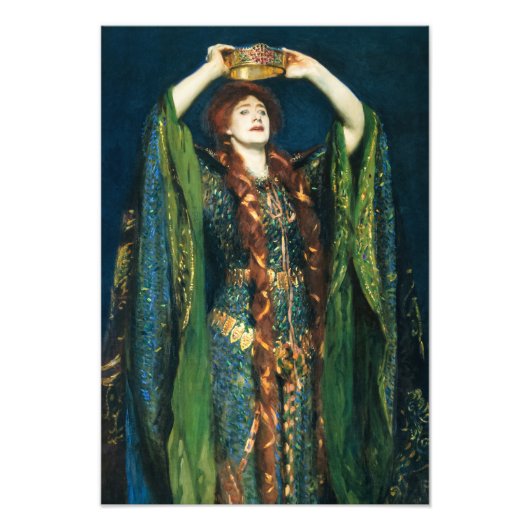 Ellen Terry as Lady Macbeth by John Singer Sargent フォトプリント (正面)
