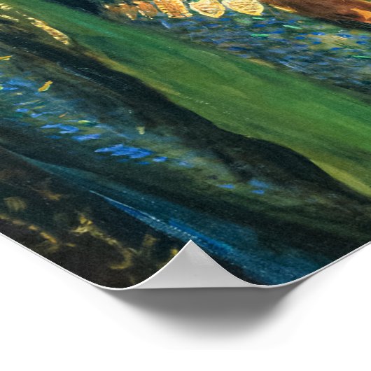 Ellen Terry as Lady Macbeth by John Singer Sargent ポスター (角)