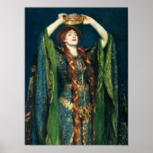 Ellen Terry as Lady Macbeth by John Singer Sargent ポスター (正面)