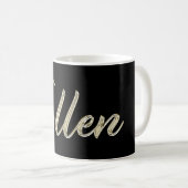 Ellen white gold Handwriting Tasse Kaffeetasse コーヒーマグカップ (正面右)
