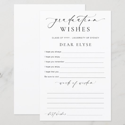 Ellesmereの卒業希望 (正面/裏面)