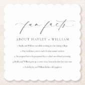 Ellesmereの結婚おもしろいの事実がスケーラブル ペーパーコースター (正面)