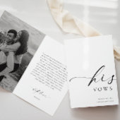 Ellesmereは彼の誓いのカード結婚を写真に カード