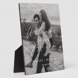 Ellesmereは永遠の歓迎を結婚歓迎する フォトプラーク