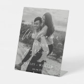 Ellesmereは永遠の歓迎を結婚歓迎する 台座サイン (正面)