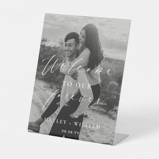 Ellesmereは永遠の歓迎を結婚歓迎する 台座サイン (正面)