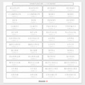 Ellesmereエスコートカードストローフラッグドリンクラベル シール (シート)