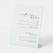 Ellesmereカクテルミニマルアワーバードリンクメニュー 台座サイン (正面)