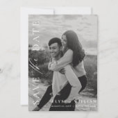 Ellesmereミニマル写真日付はがきを保存 招待状 (正面)