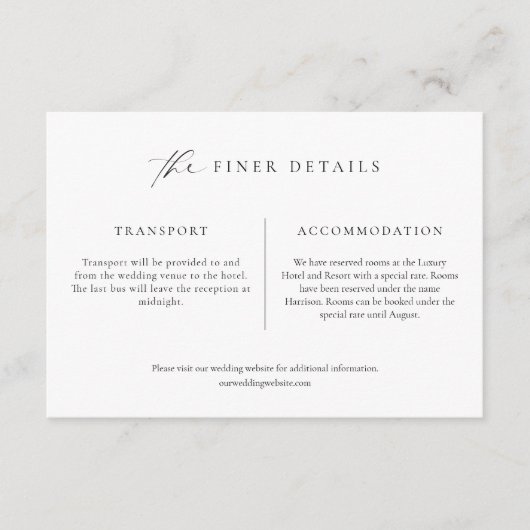 Ellesmereミニマル素晴らし詳細エンクロージャカード エンクロージャーカード (正面)