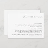 Ellesmereミニマル素晴らし詳細エンクロージャカード エンクロージャーカード (正面/裏面)