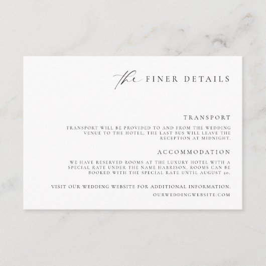 Ellesmereミニマル素晴らし詳細エンクロージャカード エンクロージャーカード (正面)