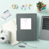 Ellesmereミニマル結婚リストのテーブル番号 シール (iPadカバー)