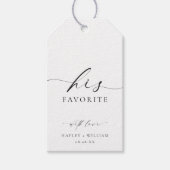 Ellesmere彼の好意お気に入りのギフトのラベル ギフトタグ (正面)