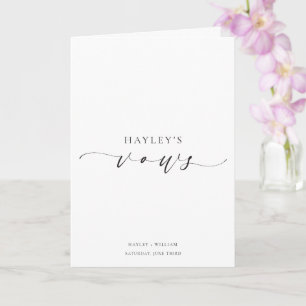 Ellesmere パーソナライズされた Name Vowsの結婚カード カード
