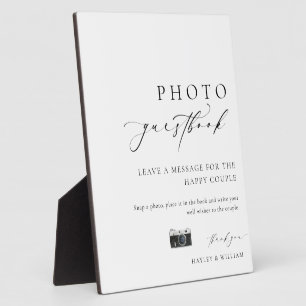 Ellesmere モダンミニマル Photo Guestbook Sign フォトプラーク