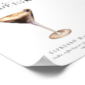 Ellesmere モダンミニマル Signature Drink Sign ポスター (角)