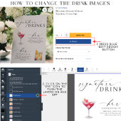 Ellesmere モダンミニマル Signature Drinks Sign タペストリー