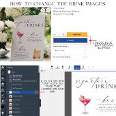Ellesmere モダンミニマル Signature Drinks Sign フォトプラーク