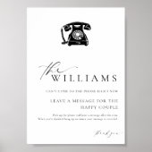 Ellesmere モダン Audioミニマル Guestbook ポスター (正面)