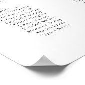 Ellesmere 16テーブル+ブライダルテーブルの座席表 ポスター (角)