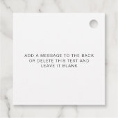 Ellesmere A Sweet Thank You フェイバータグ (裏面)