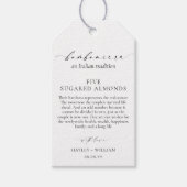 Ellesmere An伝統イタリアン5 Sugared Almonds ギフトタグ (正面)