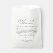 Ellesmere An伝統イタリアン5 Sugared Almonds フェイバーバッグ (正面)