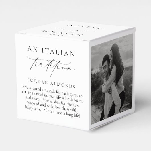 Ellesmere An伝統イタリアン5 Sugared Almonds フェイバーボックス (正面サイド)