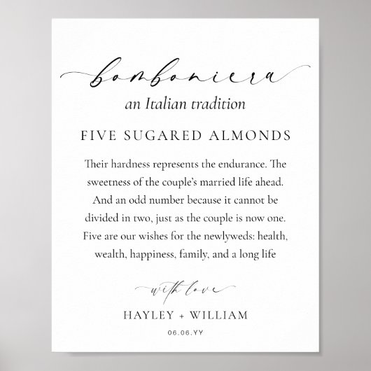 Ellesmere An伝統イタリアン5 Sugared Almonds ポスター (正面)