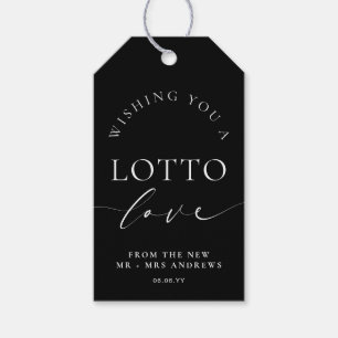 Ellesmere Black Wishing You A Lotto Love 結婚's ギフトタグ