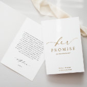 Ellesmere Her Promise Vows Book 結婚's 箔カード