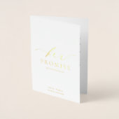 Ellesmere Her Promise Vows Book 結婚's 箔カード (正面)
