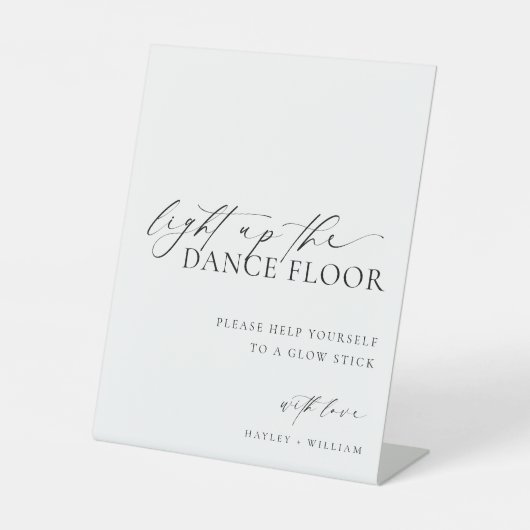 Ellesmere Light Up The Dance Floor Glow Stickの看板 台座サイン (正面)