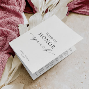 Ellesmere Maid OF Honor ウェディングスピーチ カード