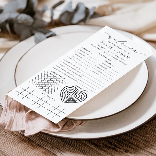 Ellesmere Minimalistの結婚クイズと メニュー