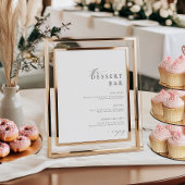 Ellesmere Minimalistデザートバーメニューポスター ポスター