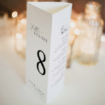 Ellesmere Minimalist 3つ折り結婚のメニュー ポスター<br><div class="desc">このメニューはテーブル番号とメニュー表示の両方を兼ねる二重の目的を果たす。その多彩なデザインは、簡単にテーブル番号をハイライトすることができ、ディナーとドリンクの両方のメニューのための十分な宇宙を提供する。印刷したら、ページを3つのセクションに折り畳み、グルーブに沿って折り目または両面テープで三角形の図形を保護する。アートワークには、購入前に削除できる折り線が含まれている。スクリプトの見出しは、編集できないイメージである。他のすべての文字は完全に編集可能。このデザインの高度なカスタマイズを行うには、上の「カスタマイズIt」ボタンを選択する。白い背景に手モダン入力されたスクリプトフォントを備えたミニマルなデザインを使用し、クリーンで美しい外観をシンプル実現。メニュ感謝していーの裏側でゲストに追加するか、またはゲストに追加する離れこと空白のができる。スクリプトの見出しは編集できないイメージである。他のすべての文字は完全に編集可能。このデザインの高度なカスタマイズを行うには、上の「カスタマイズIt」ボタンを選択する。</div>