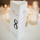 Ellesmere Minimalist 3つ折り結婚のメニュー ポスター