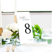 Ellesmere Minimalist Wedding Long Table Number メニュー