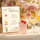 Ellesmere Modern Minimal Signature Drinks Sign ポスター