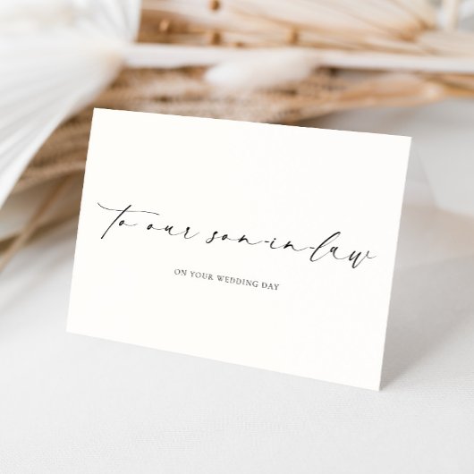 Ellesmere Our My Son-In-Law Wedding Day カード