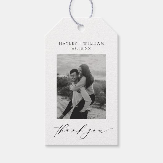 Ellesmere Thank You Photo Favoritesギフトラベル ギフトタグ (正面)