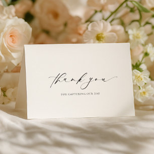 Ellesmere Thank You Photographer Wedding Day カード