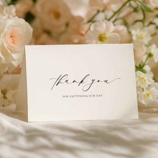 Ellesmere Thank You Photographer Wedding Day カード